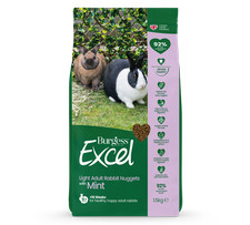 Burgess Excel Light Adult Rabbit Nuggets Pellet Food with Mint 1.5kg