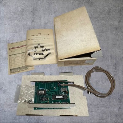 Epson C064 Printer Interface Commodore 64 VIC 20 Green Vintage Manual Box