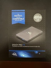 OWC Envoy Pro SX 480GB, Thunderbolt, USB-C Portable Rugged NVMe SSD 2800MB/s