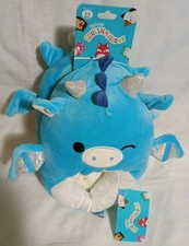 NEW Squishmallows Tatiana The Blue    Dragon Slippers Big Kids Girl/Boys Size 2-3