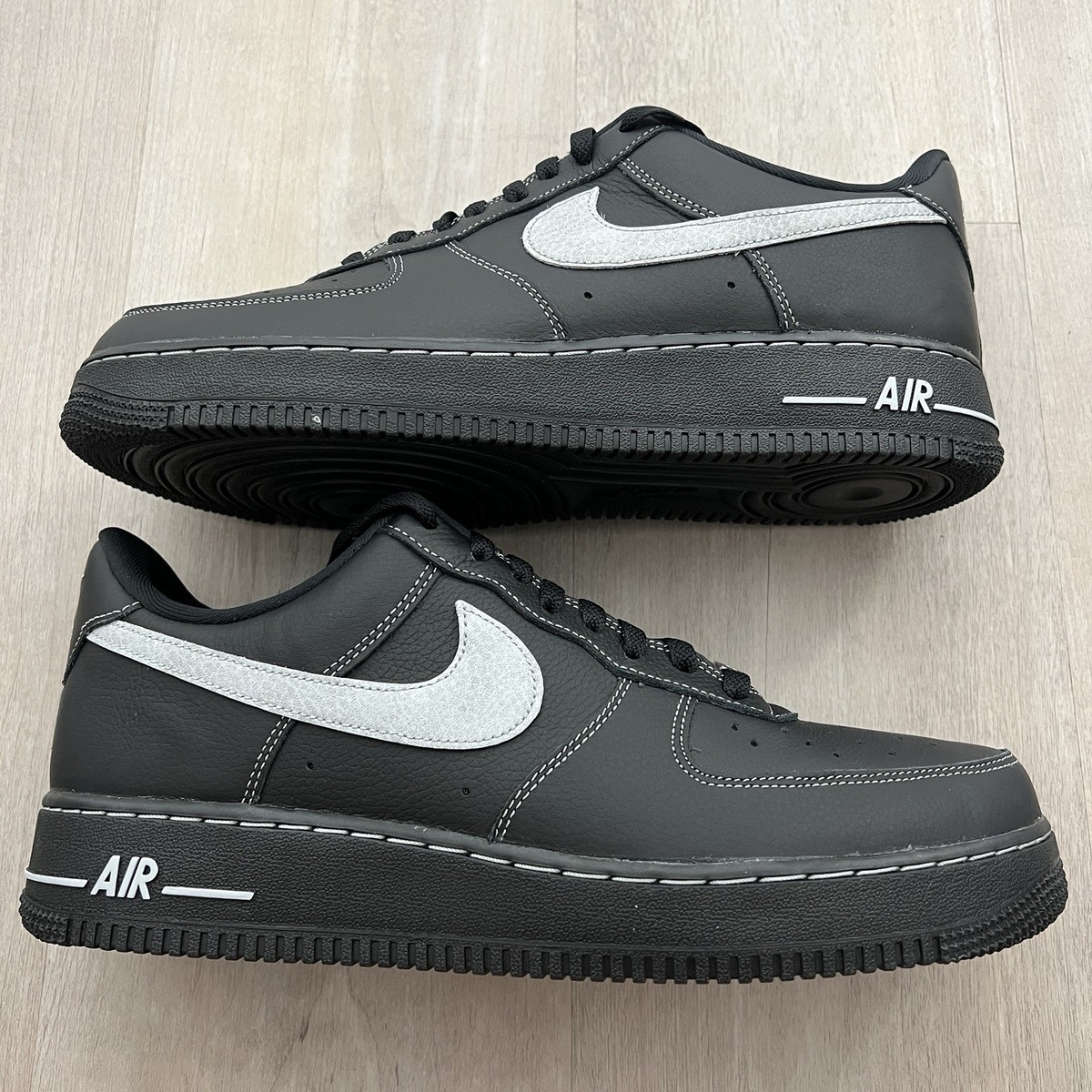 Nike Air Force 1 '07 Low Black Wolf Grey HQ2037-006 Size 11, 11.5