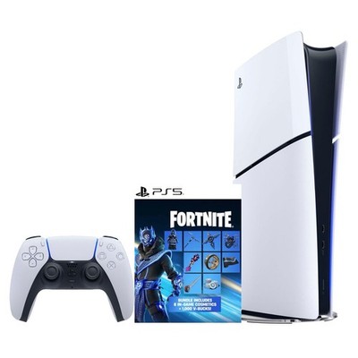 Sony PlayStation 5 Slim Digital PS5 with Fortnite Cobalt Star Bundle
