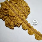 4.72yds (170") Samuel & Sons LANCASTER FAN EDGE Gold 1.25" Skirt Fringe Trim