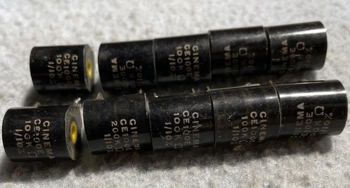 Vintage Precision 100k 0.1% Resistors CINEMA INDUSTRIES GE100E Lot Of 10