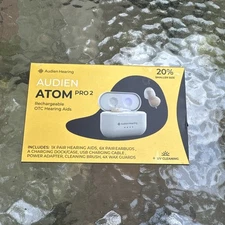 Audien Atom Pro 2 Rechargeable OTC Hearing AIDS