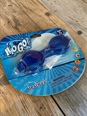 H2O Go Bestway Ocean Wave Goggles Ages 7+ Blue UV Protection Polycarbonate Lense