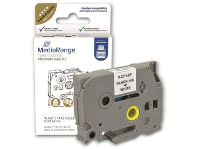 MEDIARANGE Schriftband MRBTZ211, ersetzt Brother TZ-211/TZe-211