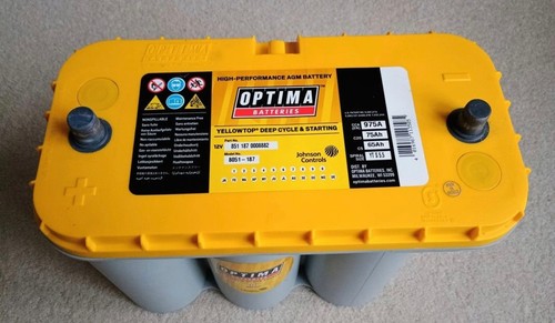 Optima Batteries Yellow Top YT S 5,5 D31A 8051-187 75Ah Deep Cycle Per - Foto 8