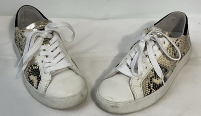 D.A.T.E. Premium Sneakers Hi Lo Snake Skin/Suede Size 8.5