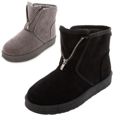 Herren Winterstiefel Zip Stiefeletten Kunstfell TOOCOOL NU7709