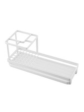 Image of Sleek and Compact Toothbrush Holder Rustproof Metal Efficient Drainage