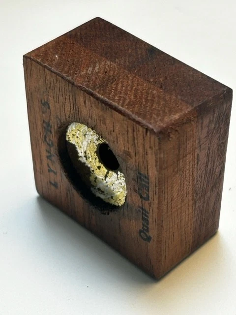 Llamada de codorniz Lynch M - RARA CON 306 Edgewood Blvd.  Birmingham 9 Ala. madera Foto 4 de 4