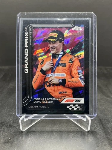 2025 Topps Chrome F1 Oscar Piastri 79th Anniversary Refractor 30/75 #138