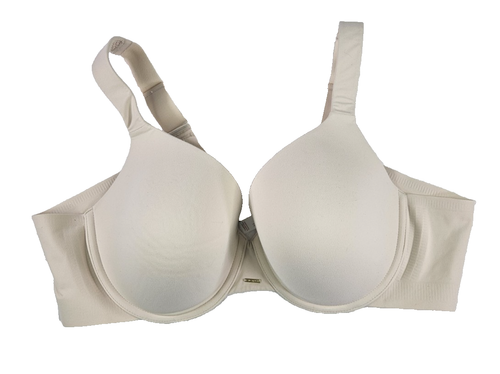 Cacique Bra Women 46B Ivory Lightly Lined Full Coverage Underwire Support