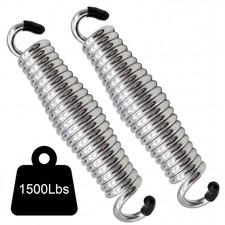 Porch Swing Springs Heavy Duty 1600lbs Silver Hammock Chair Springhanger Ceiling