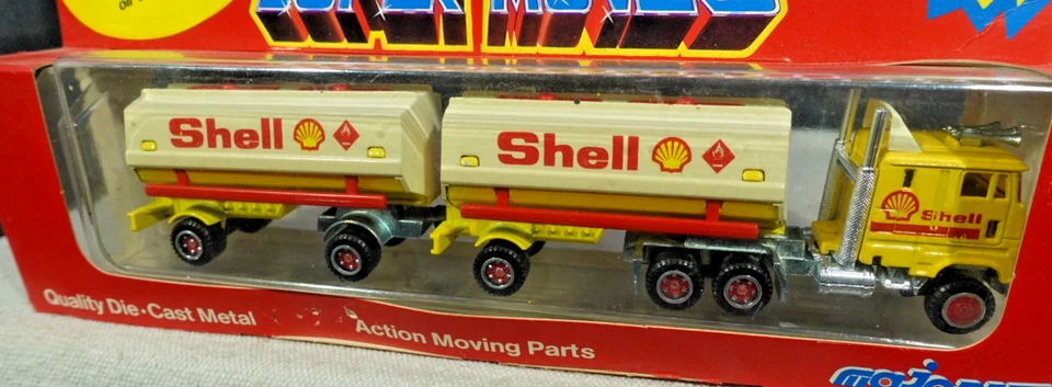 Majorette Super Movers Shell Tanker escala HO semi Foto 3 de 3