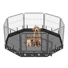 Dog Playpen Bottom Pad Fits for 24 Inch 8 Panels Metal Exercise Pet Playpen, ...