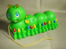 Vintage 2007 Leap Frog Alphabet Pal Green Caterpillar Tested Working