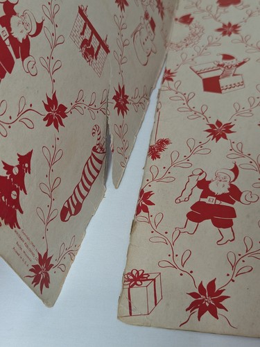 The Night Before Christmas Flocked Santa Whitman Publising 1949 Vivian Robbins - Picture 6 of 14