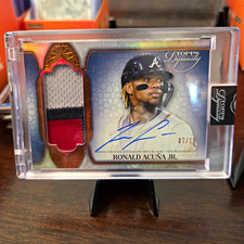 Topps 2024 Dynasty Autographed Patch Ronald Acuña Jr Braves Dap-ra5 /10