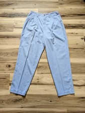 Vintage 90s Lee Blue High Waisted Cotton Pants Size 14  Minimalist Indie E23288