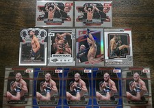2022 Panini Prizm/Select  UFC KHAMZAT CHIMEAV 11 CARD LOT, One Silver Optic