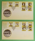 DR WHO 1998 AUSTRALIA 2 FDC OLYMPICS LEGENDS R79478