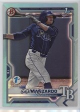 2021 Bowman Draft 1st Edition Sky Blue Foil Kyle Manzardo #BD-191 0s9t