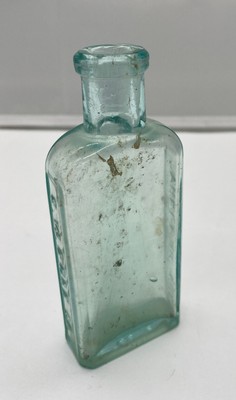 Three In One bottle 1894-1910  Aqua bottle