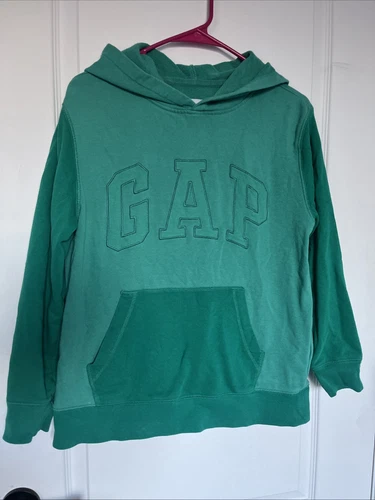 VETEMENTS Gap Felpa con cappuccio pullover per bambini ricamata leggera verde acqua XL leggermente usata