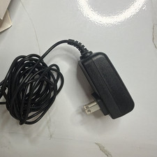 Black AC/DC Power Adapter Wall Plug, 2-Contact AC Male US Connector