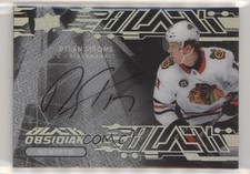 2019-20 SPx UD Black Obsidian Script 2020-21 Update Dylan Strome #OS-DS Auto n7r