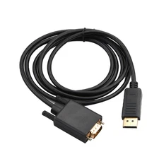 DP Display Port to VGA Converter Male to Male Gold-Plated Cord Adapter Cable f