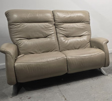 Himolla  Azure 2 Seater Leather Recliner Sofa With Integral Footrest 260425