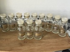 Herb Bottles Glass 3 oz - Spice Jars Sealing Caps, Lids, 12 Count, Made in Japan