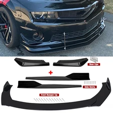 For Chevrolet Malibu Front Bumper Lip Chin Spoiler Body Kit Splitter Side Skirt