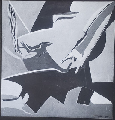 Altro Ciele IV, Stojan Celic, Magic Lantern Glass Slide