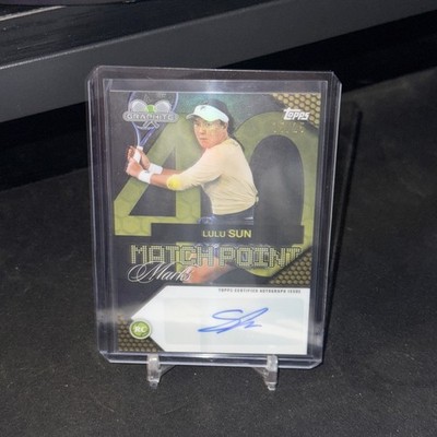 2026 Topps Graphite Tennis Lulu Sun MatchPoint Marks Auto Gold /25 RC WTA MPM-LS