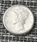 1940 D Mercury Dime – 90% Silver VF #A 32
