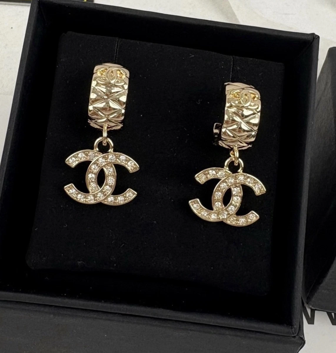 CHANEL Crystal Fashion Earrings for sale | eBay