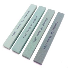 4Pcs Square Sharpening Stone Set -Grits 150# 180# 240# 320# Green Silicon Car...