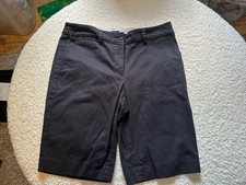 Euc Black Talbots Perfect Short Bermuda 10 1/2 In Inseam Size 6 Small