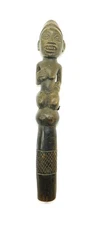 YOMBE POWER STICK SCEPTER MID 20TH CENTURY AFRICAN TRIBAL ARTIFACT