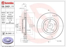 Brembo 09D45111C02  BRAKE ROTORS