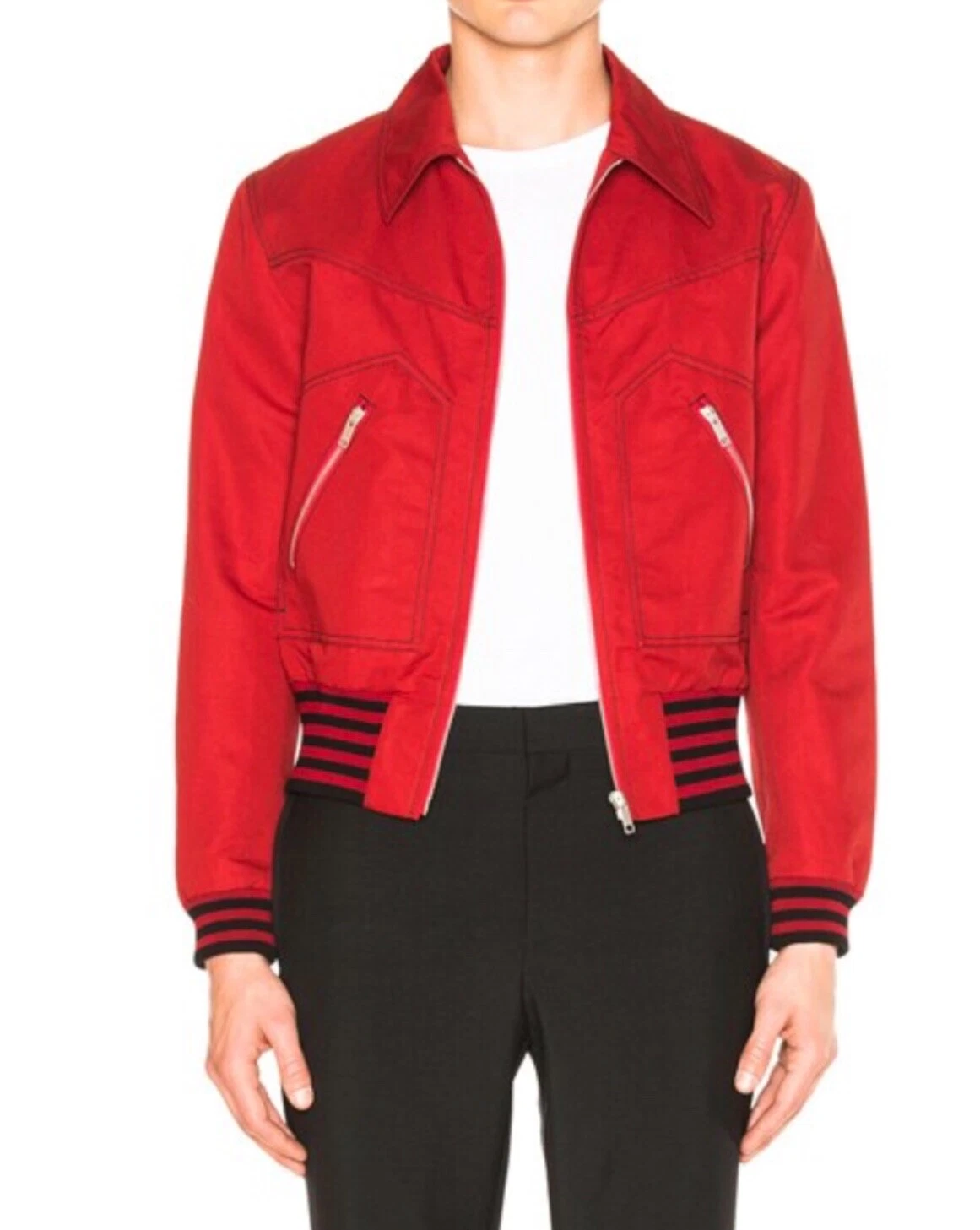 Giacca gabardine Givenchy rossa taglia 52