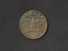 1942 Regno d'Italia Centesimi 5 aquila moneta SPLcircolata Vittorio Emanuele III
