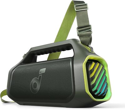 Soundcore Boom 2 Plus Outdoor Lautsprecher 140W 2+2 Channel BassUp Camping Grün