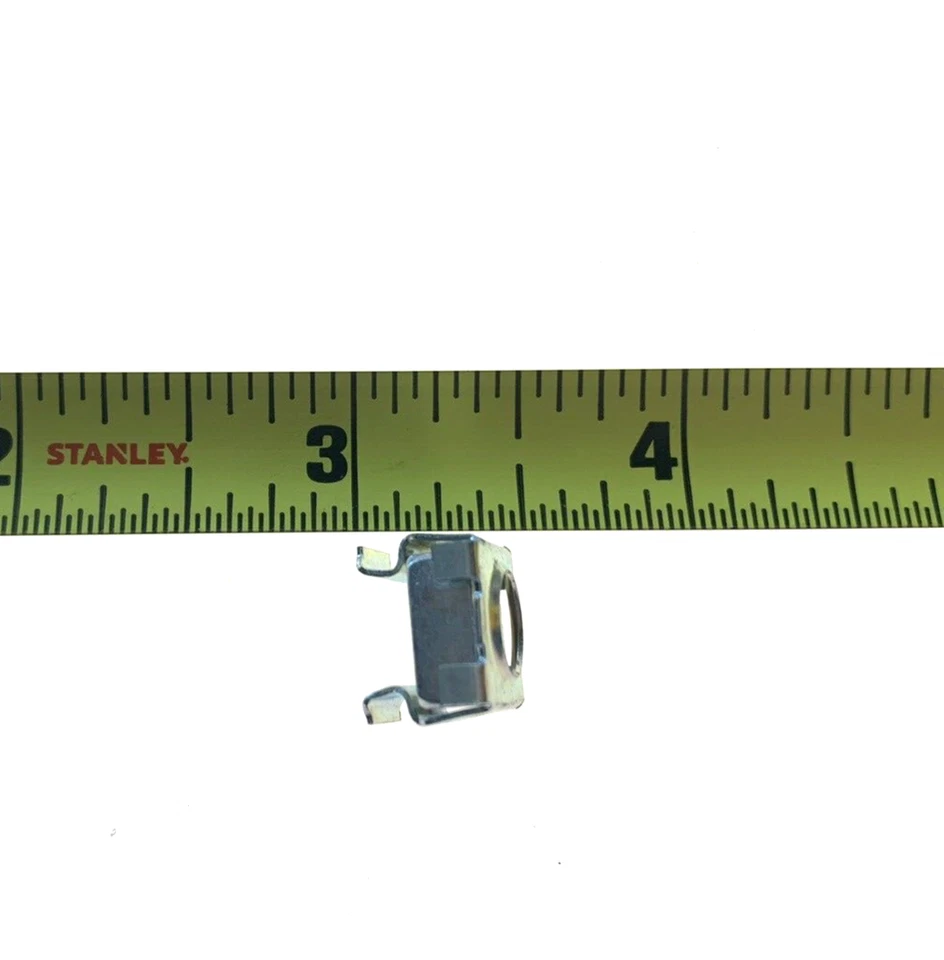 Tuercas de jaula Ford cautivas tipo cuadrado 10-24 tornillo tamaño 3/8" agujero zinc 10 piezas 214 Foto 3 de 4