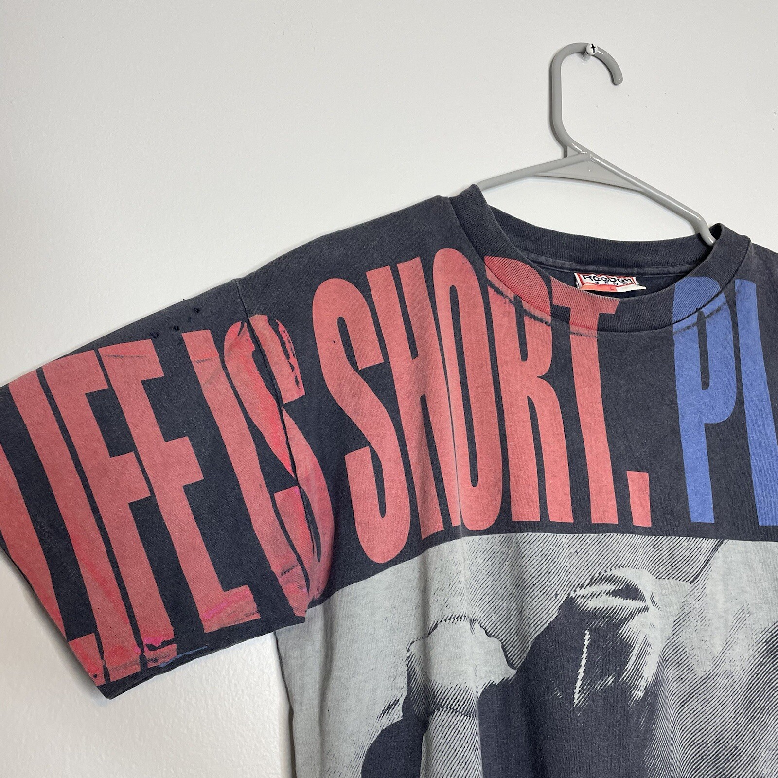 Vintage 90s Reebok Patrick De Gayardon Sky Surfer All Over Print AOP T-Shirt L thumbnail 4