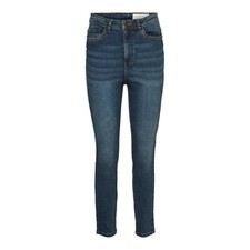 Image of Noisy May Magnes Skinny Jeans W26 L32 Medium Blue High Waist RRP £32
